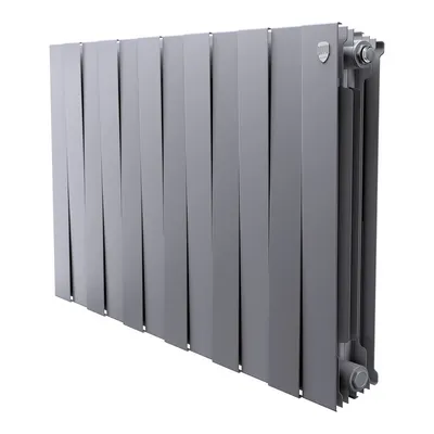 Радиаторы Royal Thermo PianoForte 500 Silver Satin биметаллические, серебристые боковое подключение