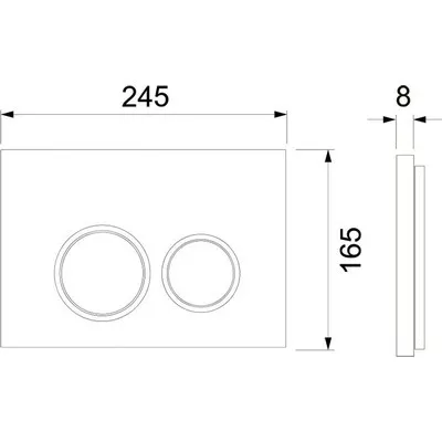 Инсталляция для унитаза Tece TECEspring 4 в 1 с панелью смыва TECEspring R Хром глянец S955101