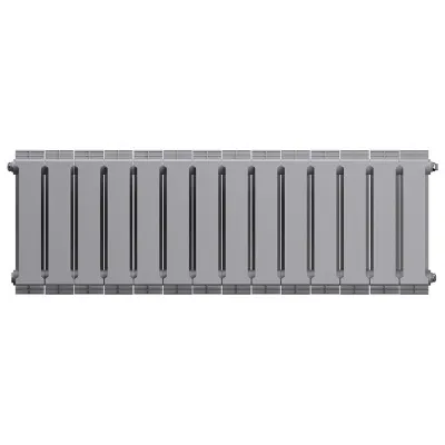 Радиаторы Royal Thermo PianoForte 300 Silver Satin биметаллические, серебристые боковое подключение