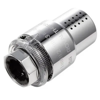Головка термостатическая (термоголовка) M30х1,5 жидкостная Хром Royal Thermo Design RTO 07.0010
