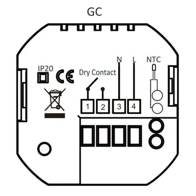 Термостат Beca BHT-006 GC WiFi "3 А"
