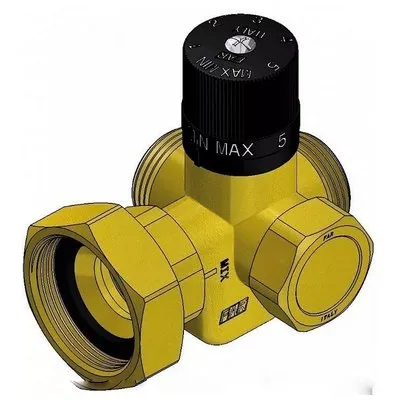 Клапан термостатический TERMO 18-55 °С, с боковым смешением, 1" наружная резьба 11/2" накидная гайка, FAR FA39581RU