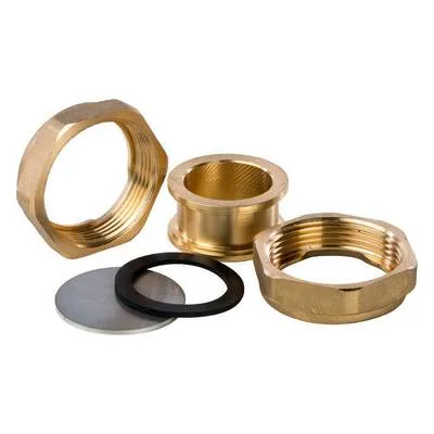 Соединение латунное с шайбами внутренняя/внутренняя резьба ВВ 11/2"х11/2" Латунь Stout SDG-0019-000001