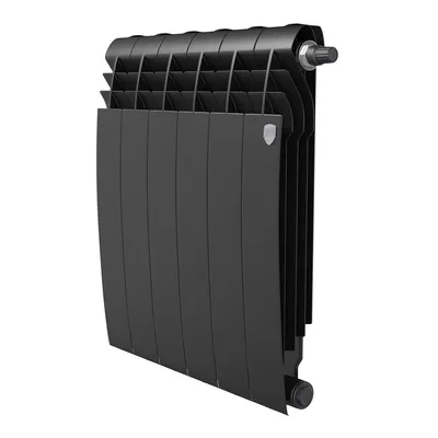 Радиаторы Royal Thermo BiLiner 500 Noir Sable VDR биметаллические, чёрные нижнее правое подключение