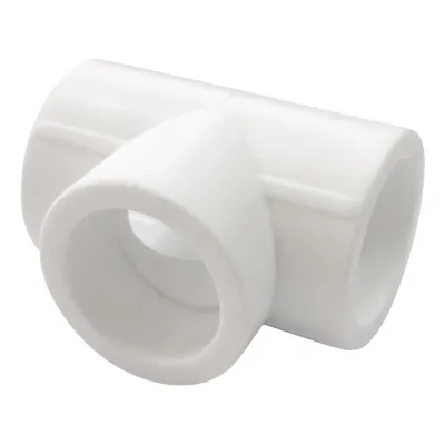 Тройник полипропиленовый переходной Ø40х25х40 (белый) PRO Valfex 10402540-PRO