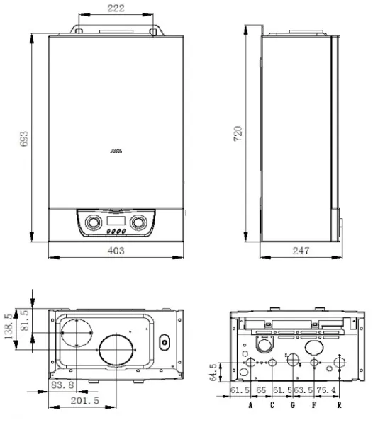 Котёл газовый Mizudo M13ТL БП-00000815