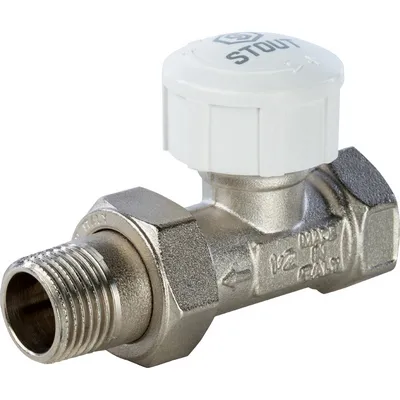 Кран для радиатора термостатический прямой 1/2" Stout SVT-0001-000015