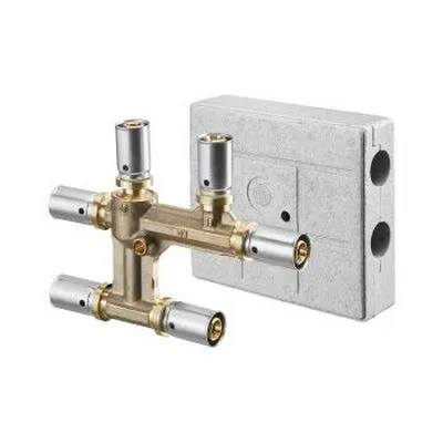 Узел распределительный 20х16х16 пресс Латунь Oventrop Cofit P