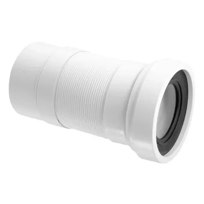 Гофра для унитаза Ø110 L=200-330 мм с жёстким окончанием McAlpine WC-F20P
