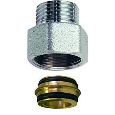 Переходник внутренняя метрическая/наружная резьба М24х1/2" НР (хром) FAR FC 8865 30G12