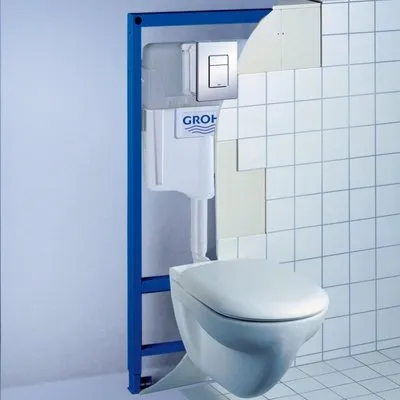 Инсталляция для унитаза Grohe Rapid SL 38772001 3 в 1 с квадратной кнопкой Skate Cosmopolitan Хром