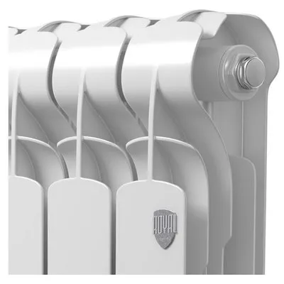 Радиатор отопления Royal Thermo Indigo 500 2.0 (Белый) 8 секций алюминиевый боковое подключение НС-1295095