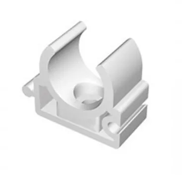 Клипса пластиковая для труб Ø40 (белая) Kalde 3592-bck-404201