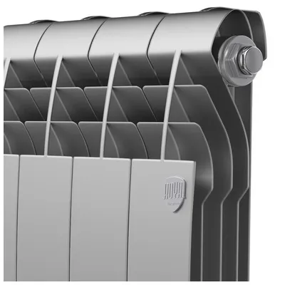Радиаторы Royal Thermo BiLiner 350 Silver Satin биметаллические, серебристые боковое подключение