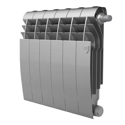 Радиаторы Royal Thermo BiLiner 350 Silver Satin VDR биметаллический, серебристый нижнее правое подключение
