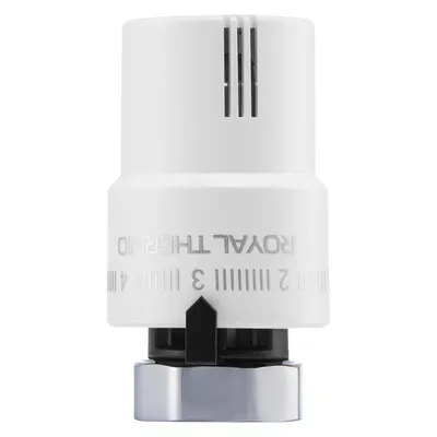 Головка термостатическая (термоголовка) M30x1,5 жидкостная Белый Royal Thermo RTO 08.01