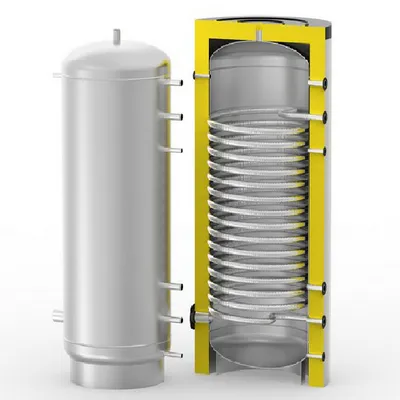 Бойлер косвенного нагрева S-Tank Solar SS-HP с возможностью подключения ТЭНа напольный