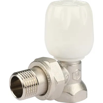 Кран для радиатора ручной УГЛОВОЙ 1/2" Stout с неподъёмным шпинделем SVRS-1152-000015