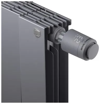 Головка термостатическая (термоголовка) M30х1,5 + Click Чёрный Royal Thermo Smart Heat RTE 77.001B