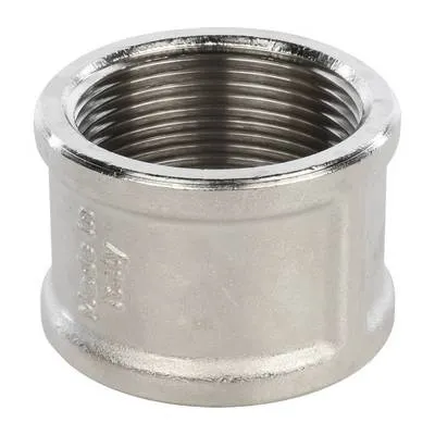 Муфта латунная внутренняя резьба никелированная Stout