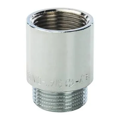 Удлинитель латунный внутренняя/наружная резьба хромированный Stout