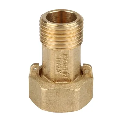 Соединение латунное с НАКИДНОЙ ГАЙКОЙ для счётчика внутренняя/НАРУЖНАЯ резьба ВН 3/4"х1/2" Itap 15