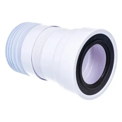 Гофра для унитаза Ø110 L=200-330 мм с гофрированным окончанием McAlpine MRWC-F20R