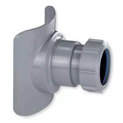 Врезка в трубу для внутренней канализации Ø110х40 обжимная серая McAlpine