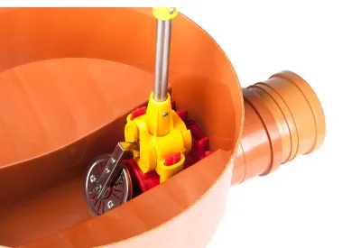 Клапан обратный универсальный Karmat Ø200 для колодцев из искусственных материалов с вынимаемой крышкой UZBKW200