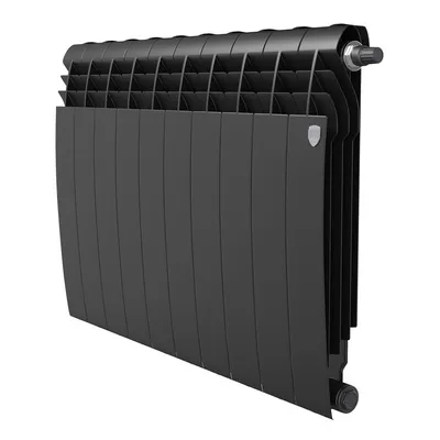 Радиаторы Royal Thermo BiLiner 500 Noir Sable биметаллические, чёрные боковое подключение