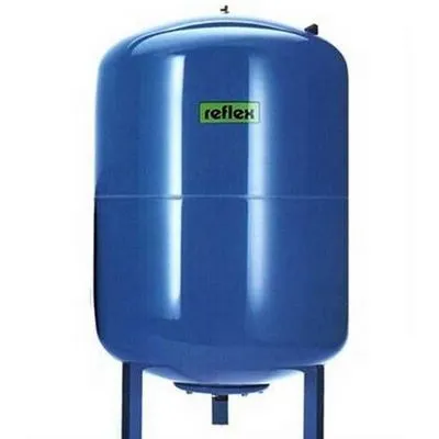 Гидроаккумулятор для водоснабжения 100 л 1" (10 бар) синий Reflex DE 7306600
