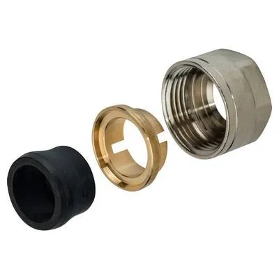 Соединитель коллекторный обжимной Stout Ø15х3/4"ЕК евроконус для медной трубы SFC-0023-001520