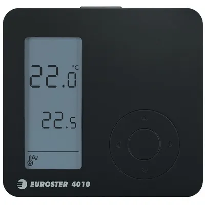Euroster Термостат 4010B чёрный проводной