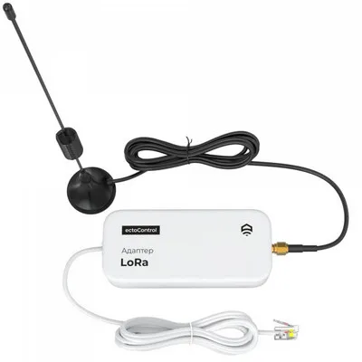 Адаптер для беспроводных датчиков LoRa (LPWAN), RS485 (Modbus) EctoControl ec01040