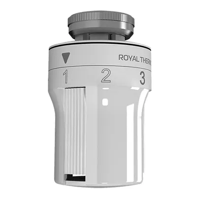 Головка термостатическая (термоголовка) M30х1,5 жидкостная Белый Royal Thermo RTE 50.030