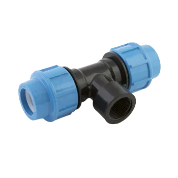 Тройник обжимной ВР Ø32"х1" пластиковый для труб ПНД с внутренней резьбой Джилекс 9429