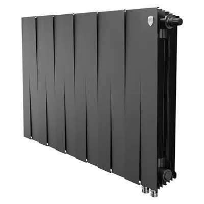 Радиаторы Royal Thermo PianoForte 500 Noir Sable VDR биметаллические, чёрные нижнее правое подключение