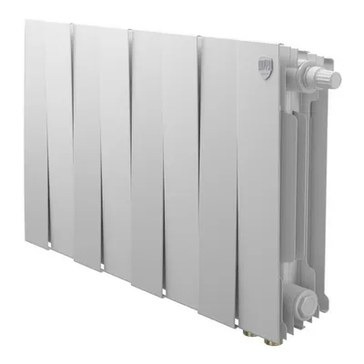 Радиатор отопления Royal Thermo PianoForte 300 Bianco Traffico VDR80 (Белый) 8 секций биметаллический нижнее правое подключение НС-1506349