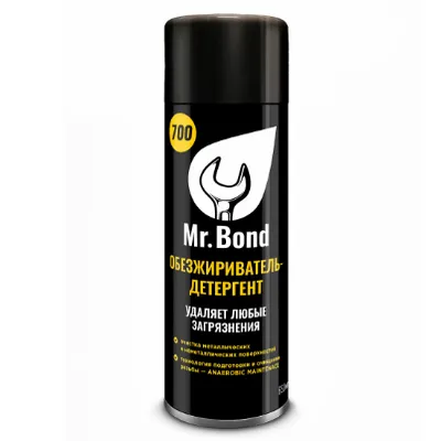 Обезжириватель поверхности резьбы 650 мл №700 Pipal Mr.Bond MB402700650