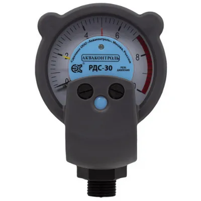 Реле давления стрелочное РДС-30 для скважинных насосов 6,5-1,5 кВт НАР 1/2" Extra Акваконтроль 1001010000