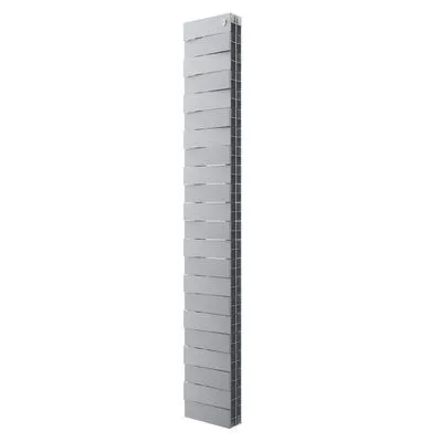 Радиаторы Royal Thermo PianoForte Tower 200 Silver Satin биметаллические, серебристые боковое подключение