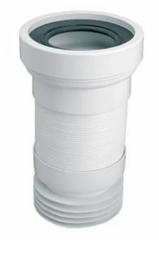 Гофра для унитаза Ø110 L=330-850 мм с гофрированным окончанием McAlpine WC-F33R