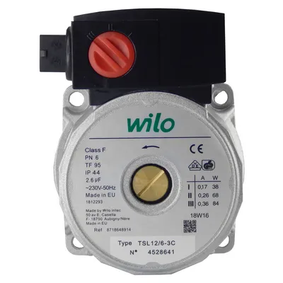 Двигатель циркуляционного насоса Wilo TSL 12/6-3c (против часовой стрелки) (87186450600, 87186481810, 87186457900), TSL-12/6-3C