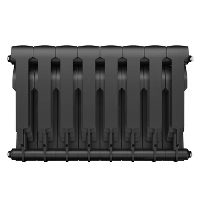 Радиаторы Royal Thermo BiLiner 350 Noir Sable биметаллические, чёрные боковое подключение