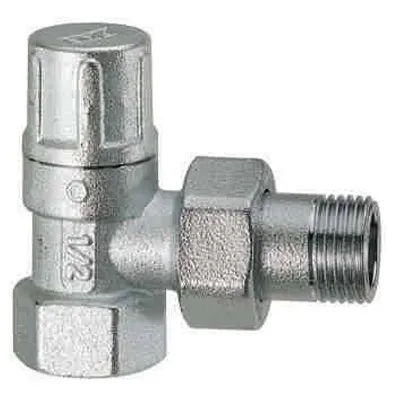 Кран для радиатора запорный УГЛОВОЙ 1/2" FAR FV120012