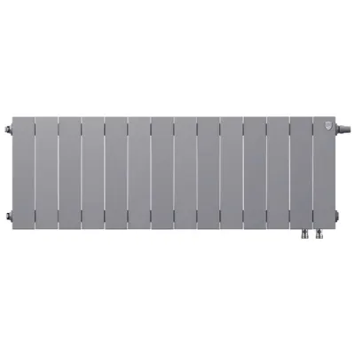 Радиаторы Royal Thermo PianoForte 300 Silver Satin VDR биметаллические, серебристые нижнее правое подключение