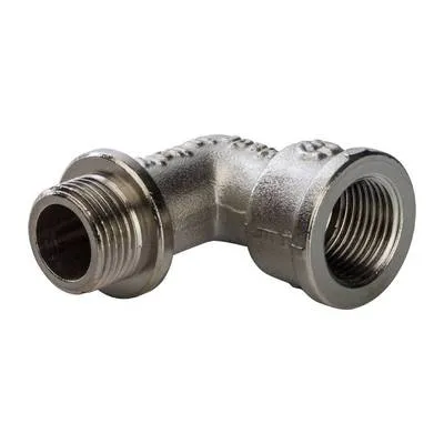 Угольник 90° с упором НВ никель Stout SFT