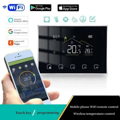 Термостат Beca BHT-8000-VA GBC RF + WiFi "16 А" (Black)