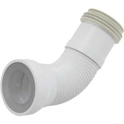 Гофра для унитаза Ø110 L=280-550 мм с гофрированным окончанием Alcaplast A970