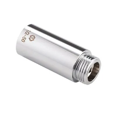 Удлинитель латунный внутренняя/НАРУЖНАЯ резьба ВН 1/2"х80 мм хромированный MVI BF.671.04-L80